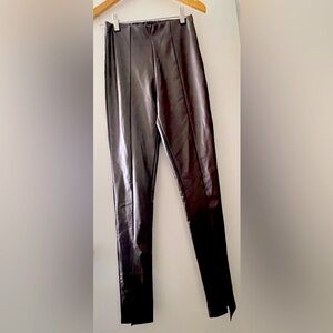 Brown Leggings with front split leg - Never used